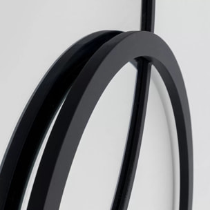 Miroir Triple Cercle noir 119x124cm Kare Design