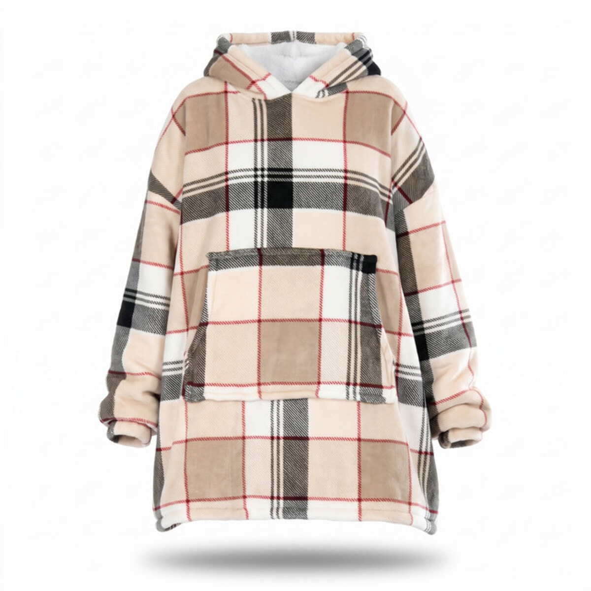 Felpa coperta tartan in poliestere - Multicolore