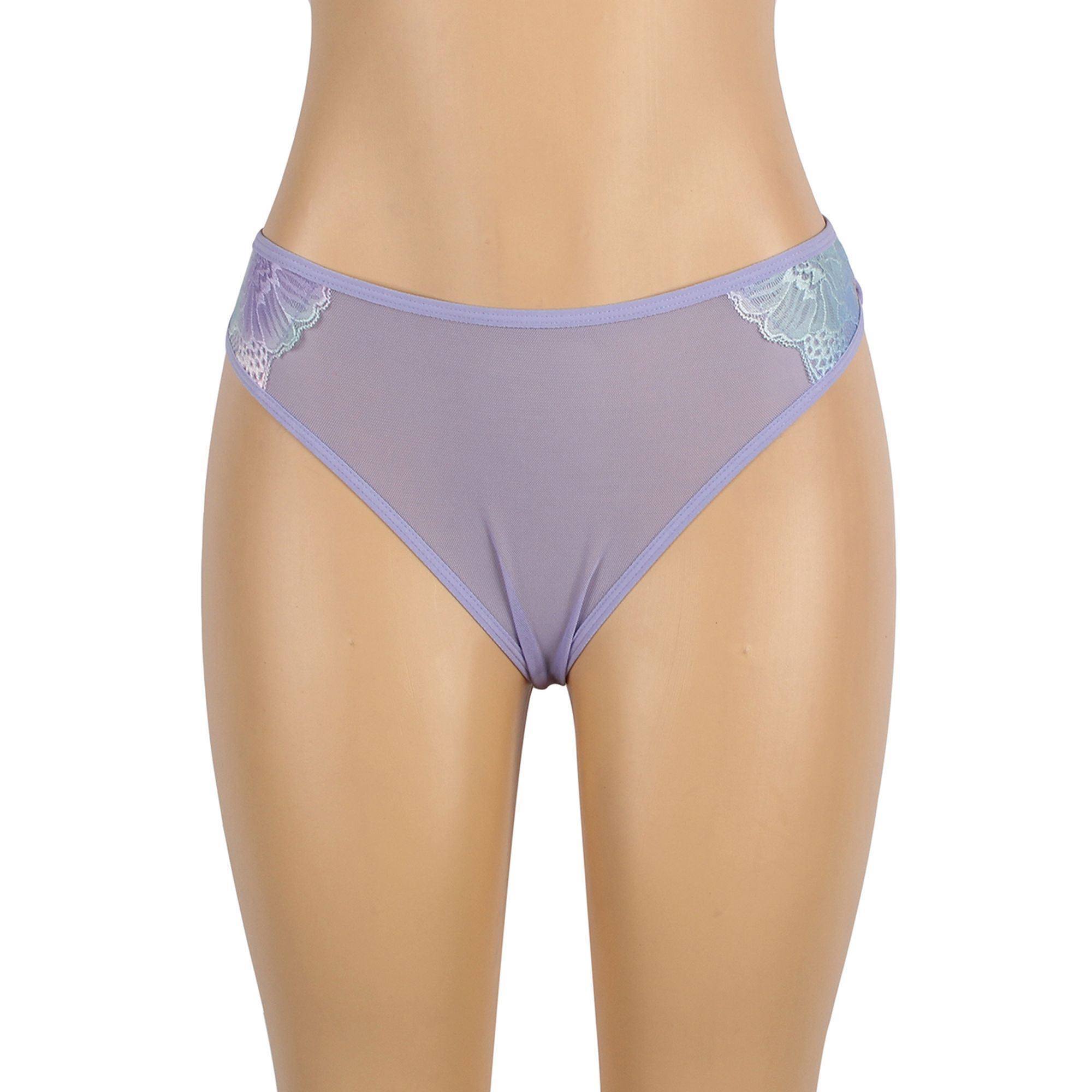 Babydoll morado con encaje color