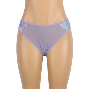 Babydoll morado con encaje color
