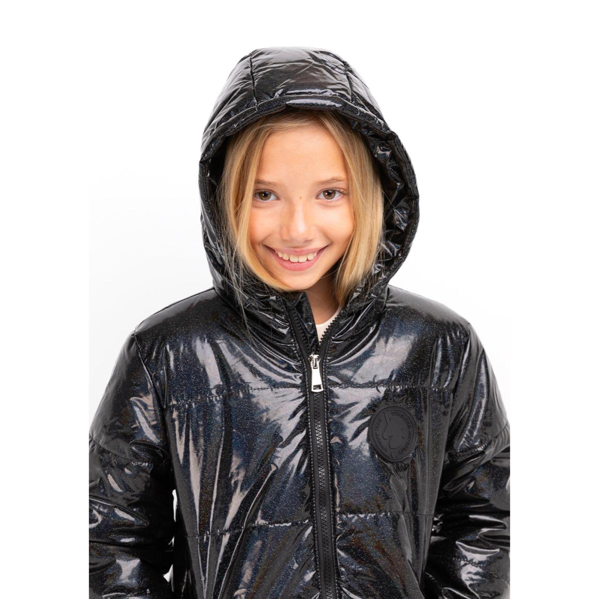 Anorak de Niña Irdiscente Negro