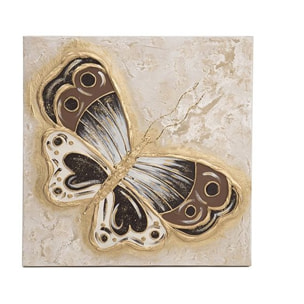 Cuadro artesanal Butterfly Oro