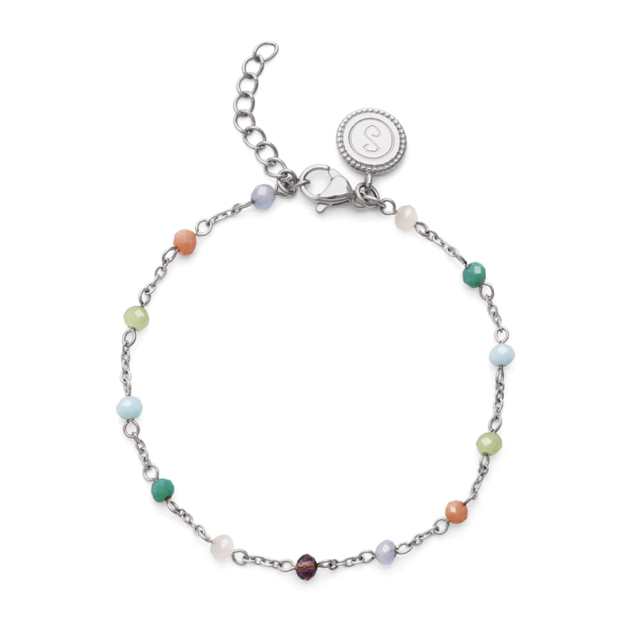 Pulsera Crystals Colors Acero