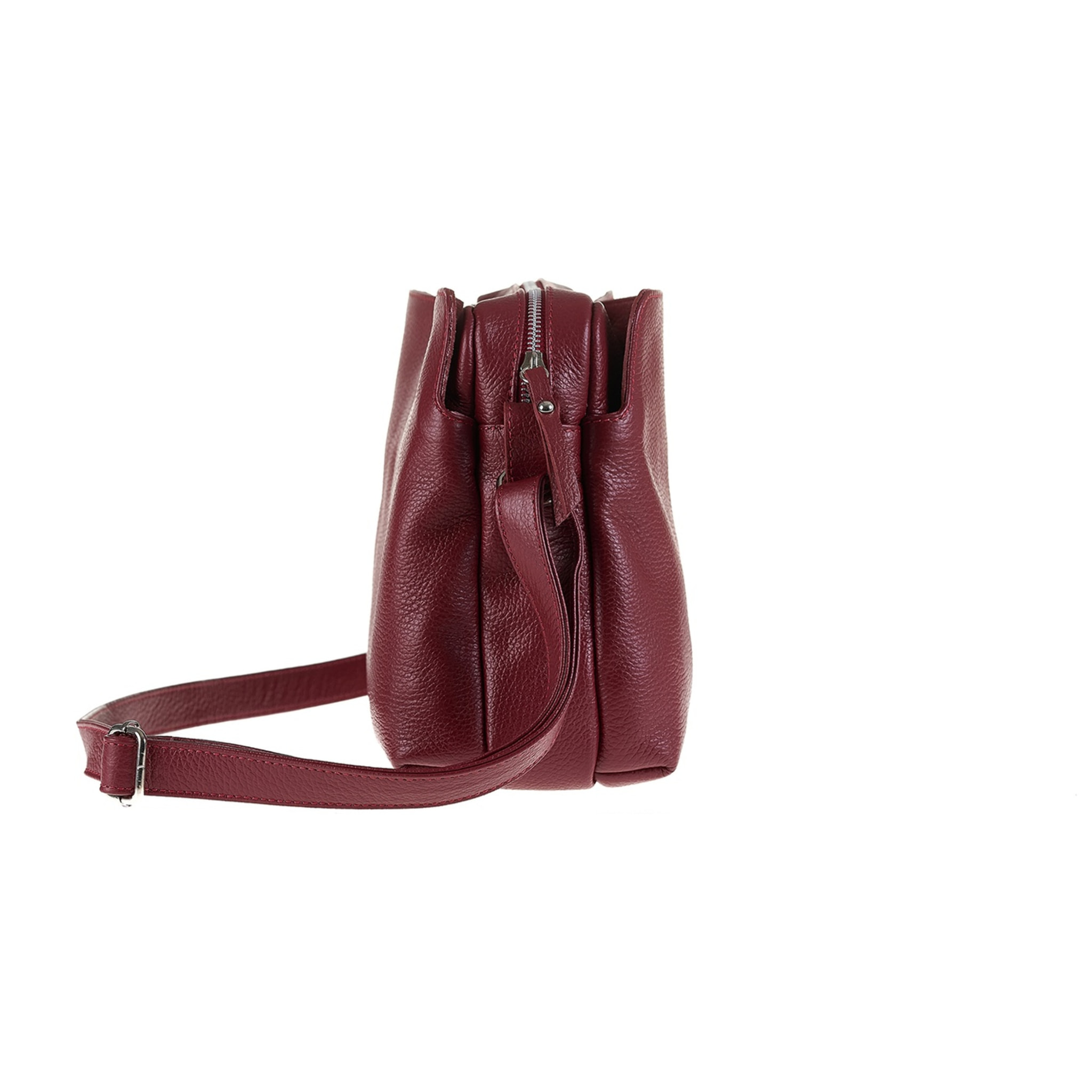 Borsa a tracolla da donna Made in Italy - Modello Aralia Lux - 100% pelle - 30.0 x 23.0 x 13.0 cm