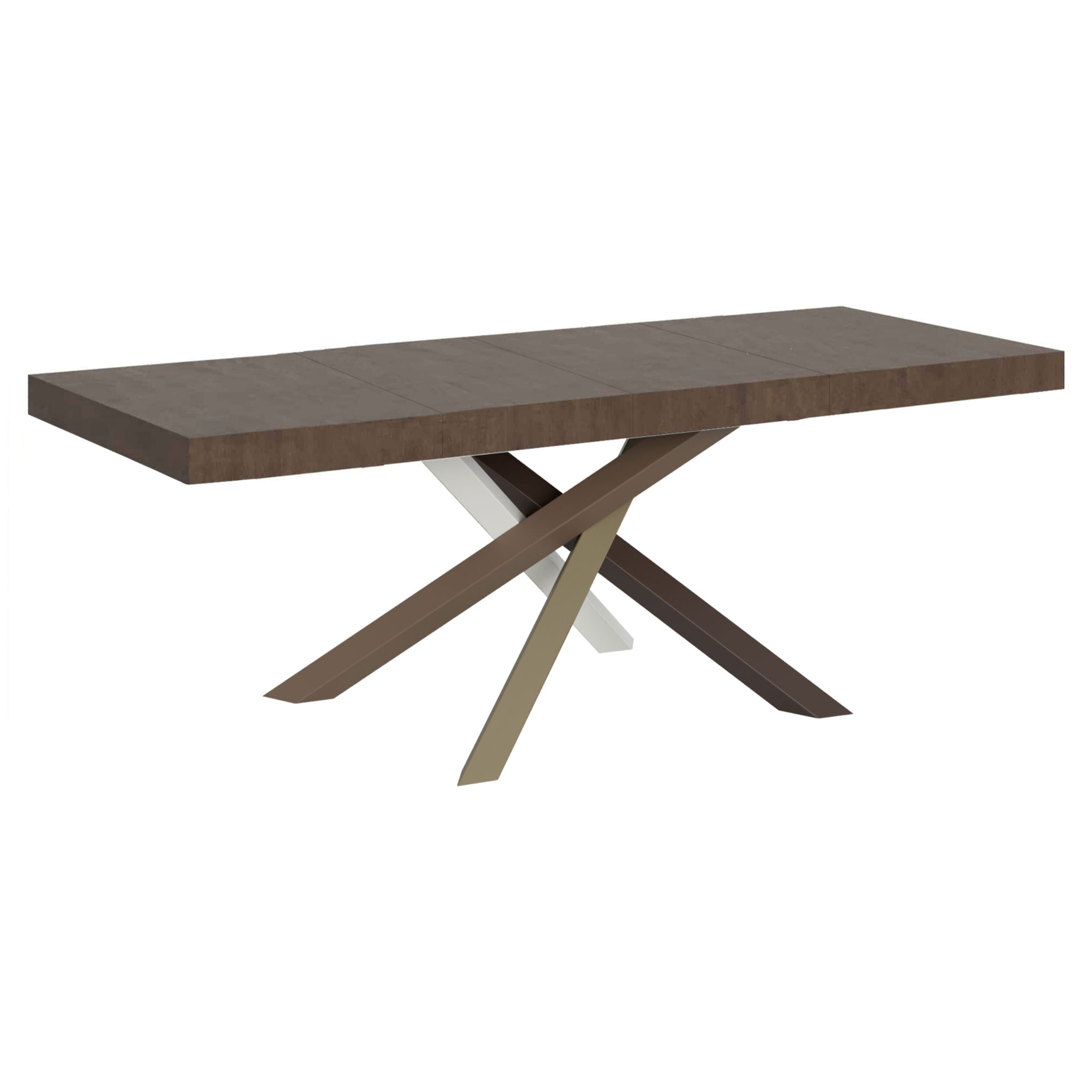 Table extensible 90x160/264 cm Volantis Premium Noyer cadre 4/C