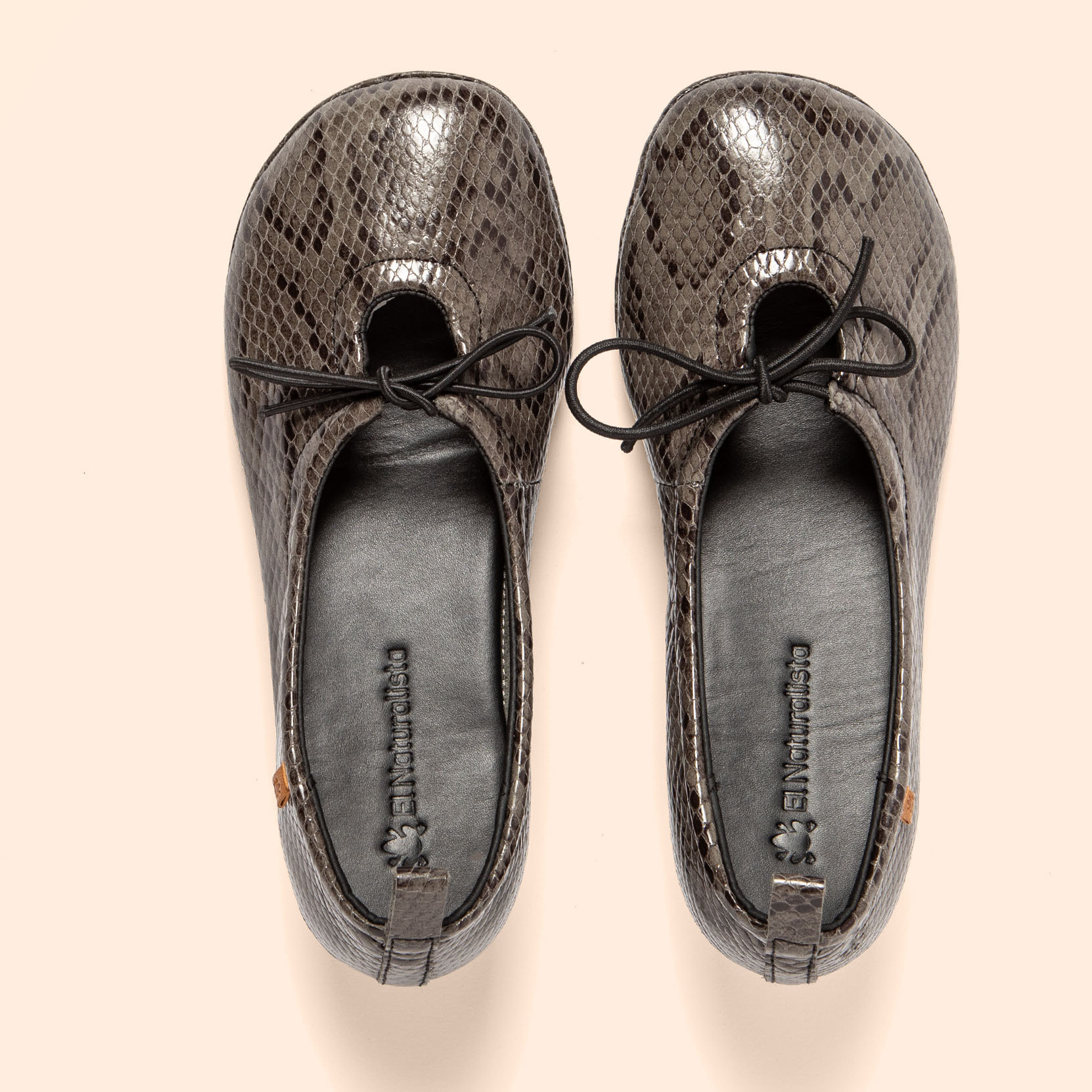 Sandalias con tacón N695 SNAKE GREY/ ALMA color Grey