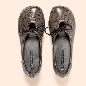 Sandalias con tacón N695 SNAKE GREY/ ALMA color Grey