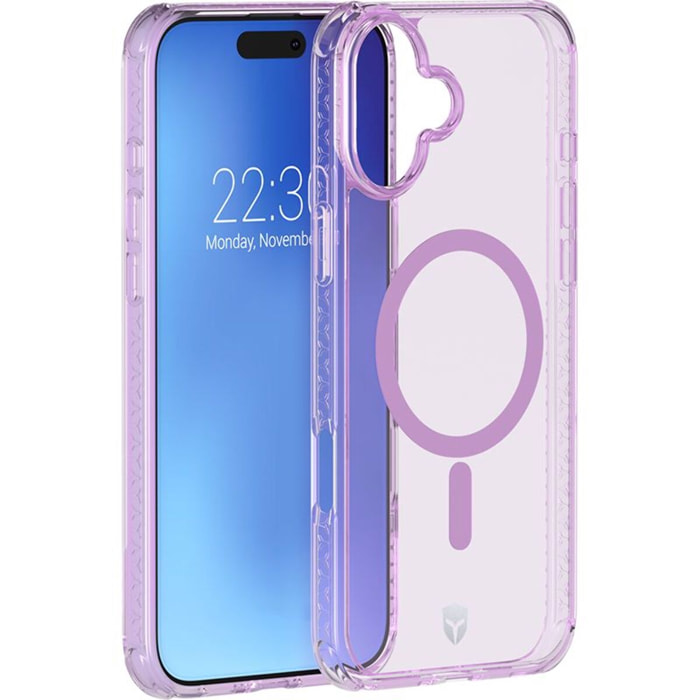 Coque FORCE CASE iPhone 16 Air Frost MagSafe Violet