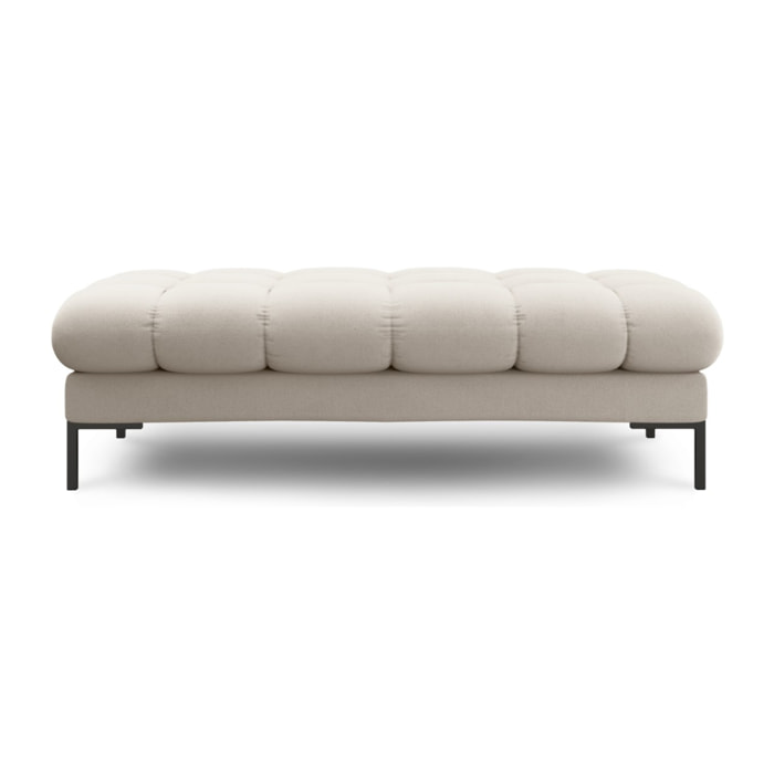 Banc "Bali" 2 places en tissu structurel beige