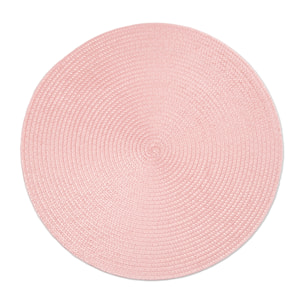 Set 6 tovagliette tonde Excelsa – Round, Polipropilene Rosa