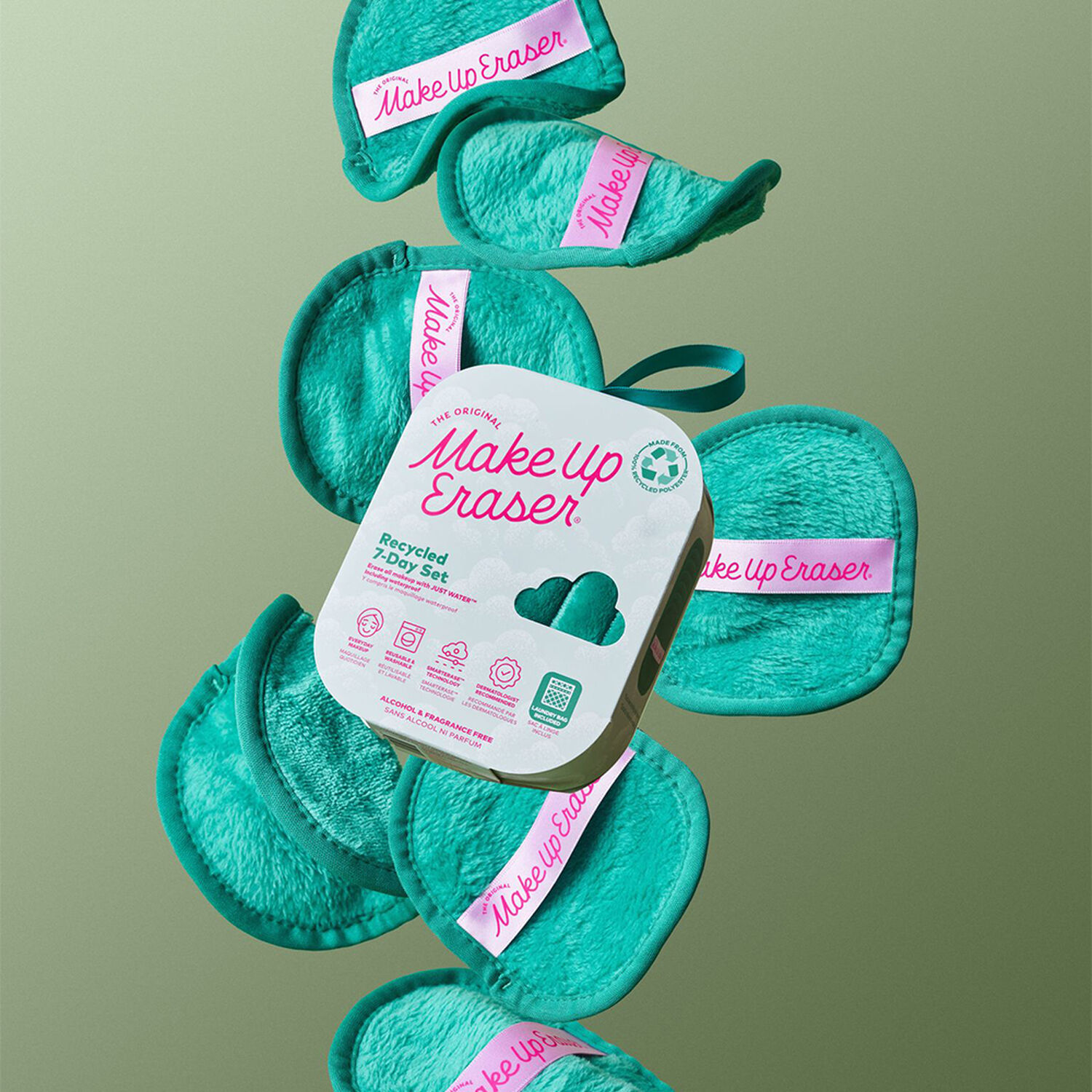 Recycle Green 7-Day Set - Coffret Serviette Démaquillante Réutilisable x7
