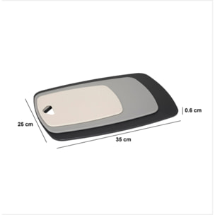 3 planches à découper en plastique 35x25cm