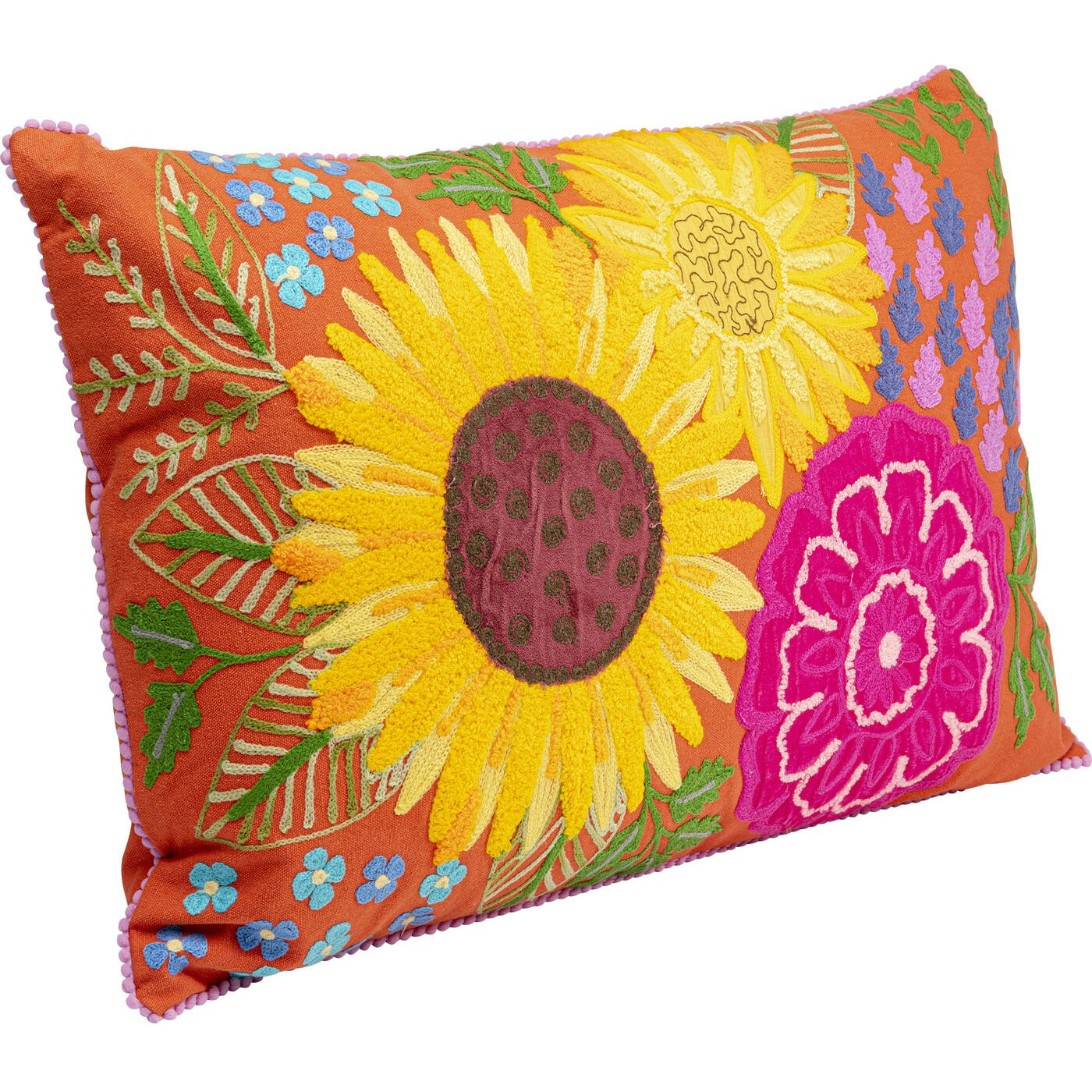 Coussin Girasole orange Kare Design