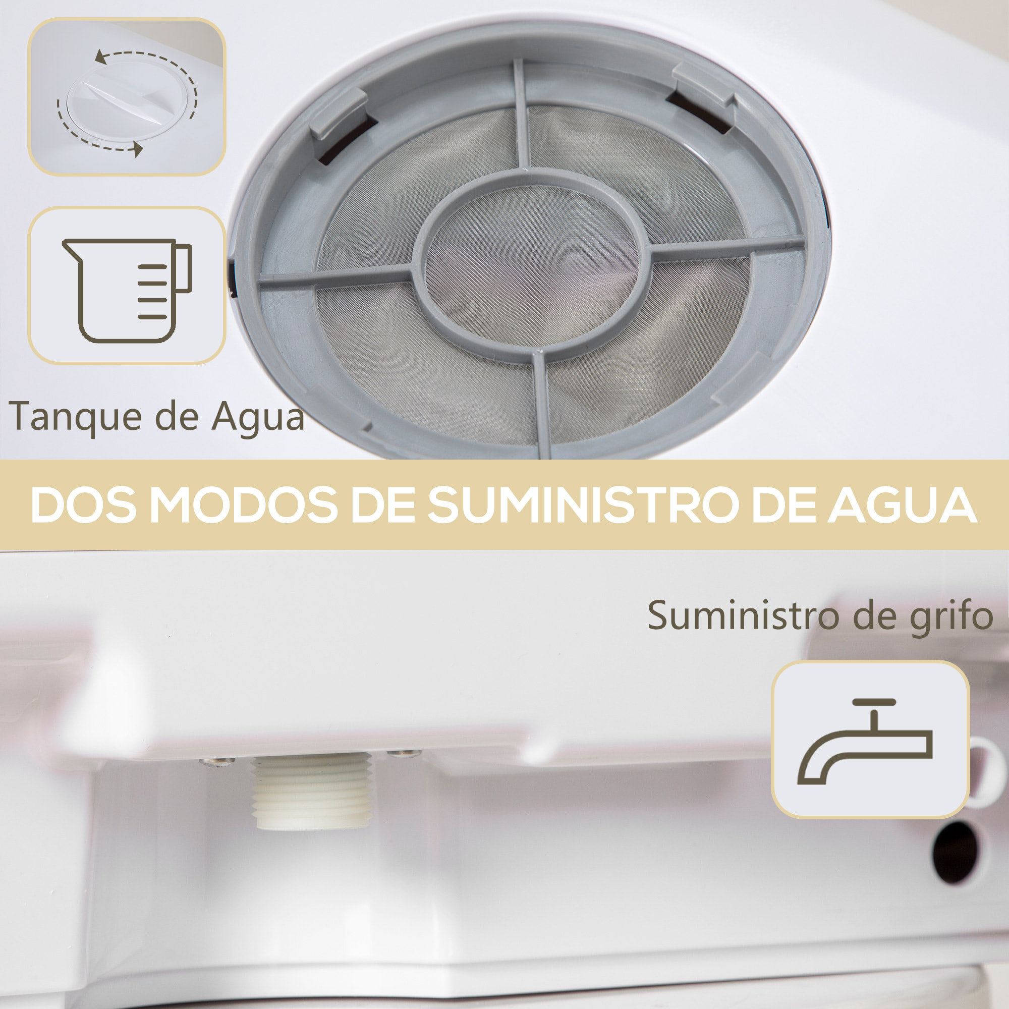 Lavavajillas de Encimera Lavavajillas Pequeño con 5+1 Programas Depósito de Agua de 6L Dos Modos de Suministro de Agua ECO Pantalla LED para Cocina Apartamentos