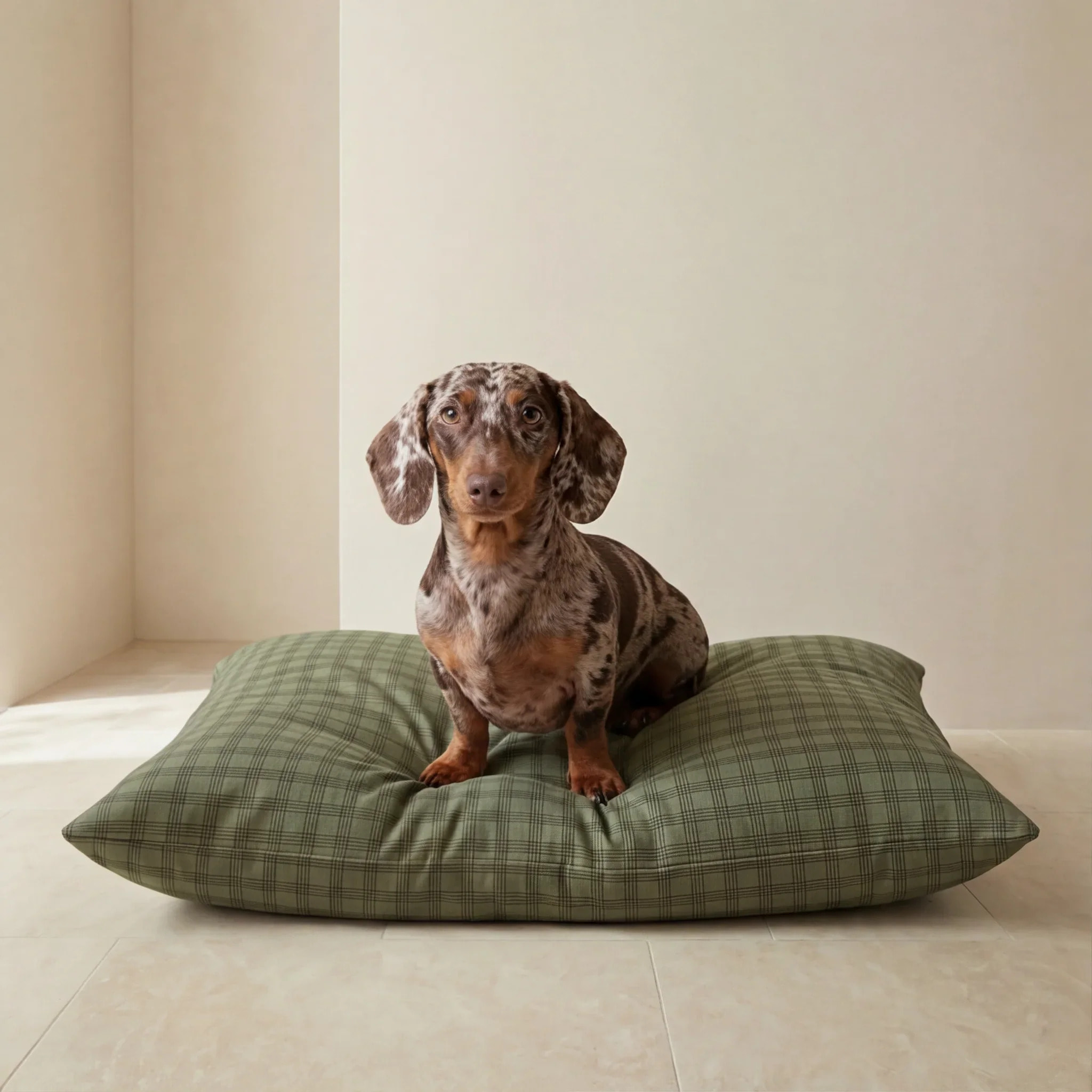 Lit pour animaux déhoussable et antitaches Pancho Green