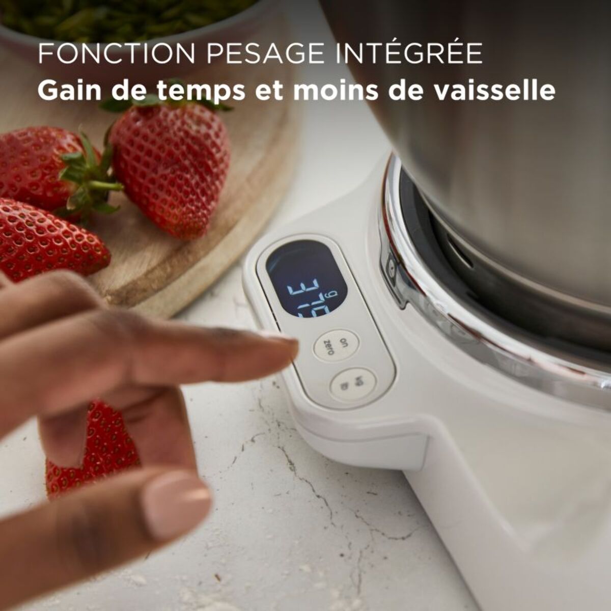 Robot pâtissier KENWOOD KVL65.009WH Titanium Chef Baker XL