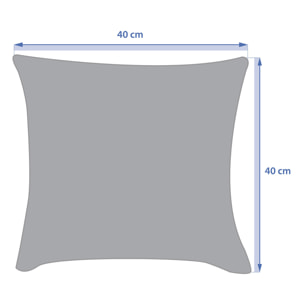 Coussin déco d'extérieur "Maoria" motif tigre 40 x 40cm en polyester