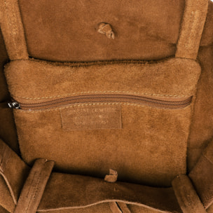 Sefora Borsa Shopper Donna.Pelle autentica Camoscio