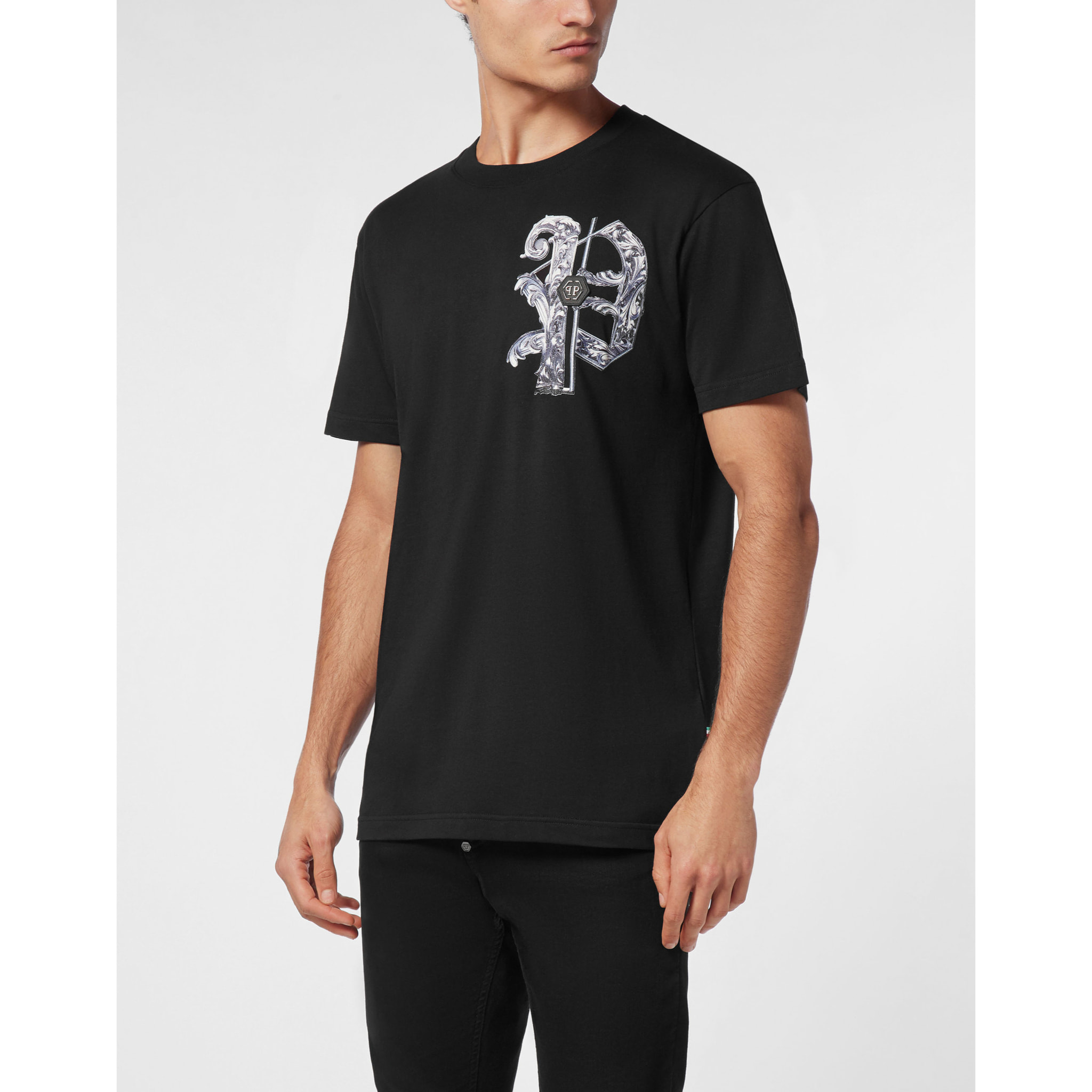 PHILIPP PLEIN T-Shirt Round Neck SKULL