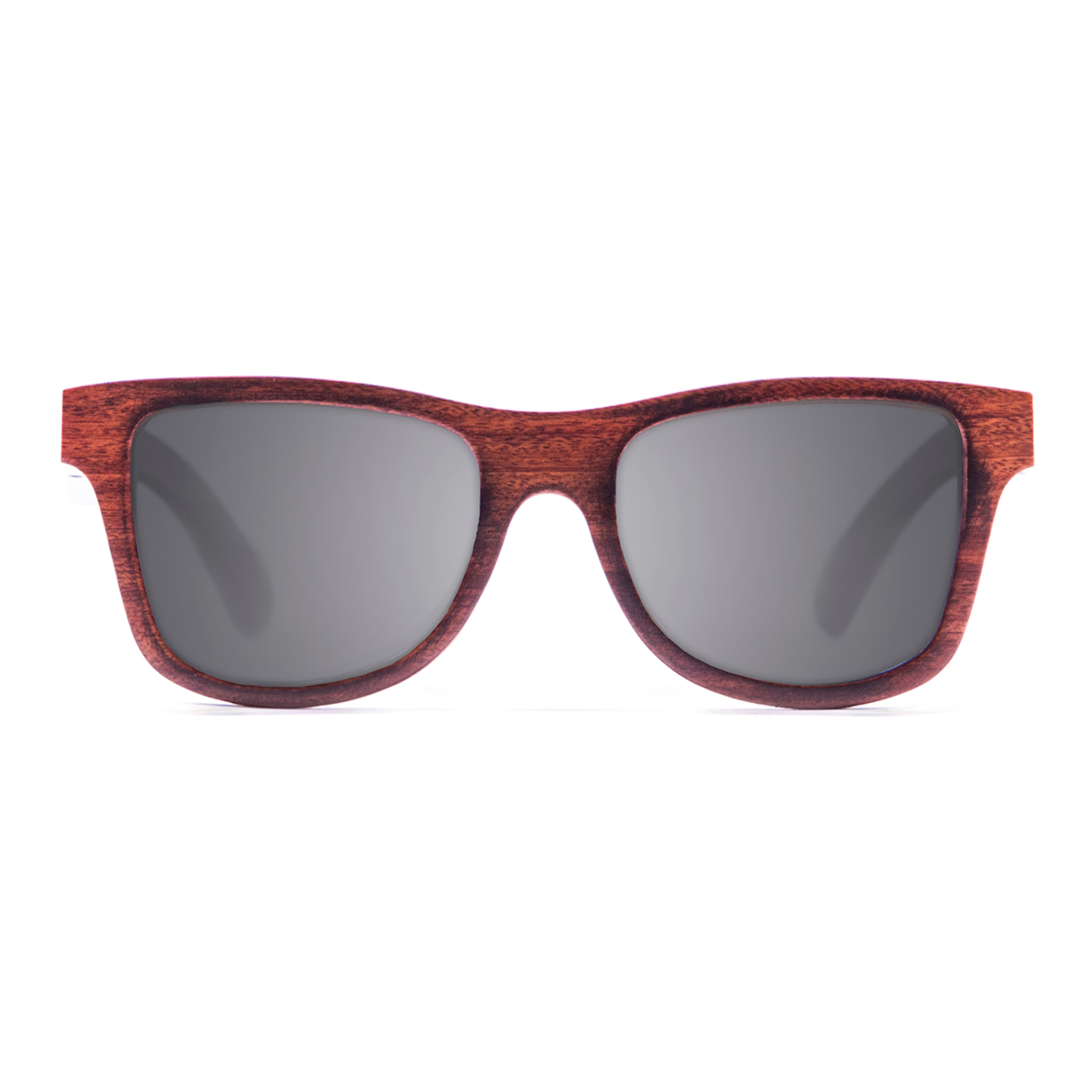 Gafas de sol KAU WASHINGTON - De madera de secoya quemada con patillas negras y / Ahumada