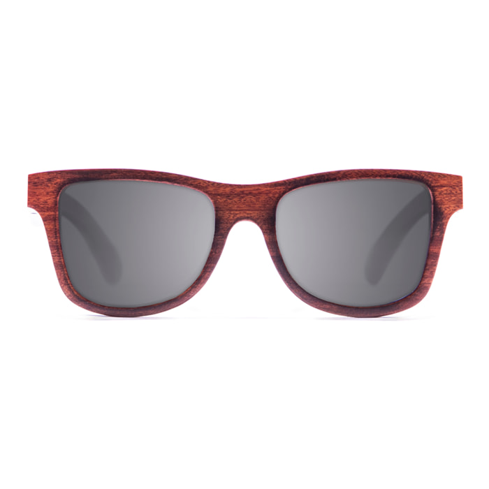 Gafas de sol KAU WASHINGTON - De madera de secoya quemada con patillas negras y / Ahumada