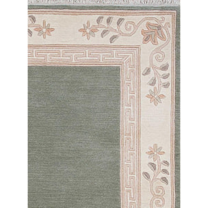 Tapis salon et chambre fait main en laine motif simple SUCA