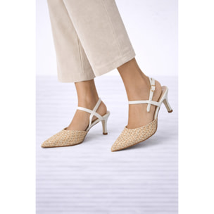 Decolletè con cinturino regolabile - tacco 8,5 cm