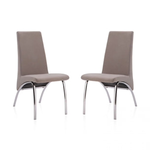 Pack 2 sillas de comedor Lise Tex Marengo