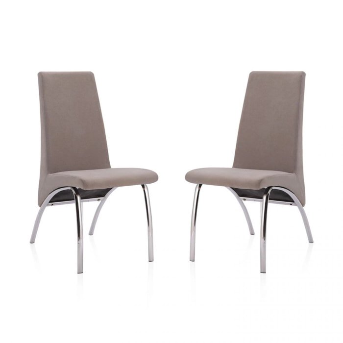 Pack 2 sillas de comedor Lise Tex Marengo
