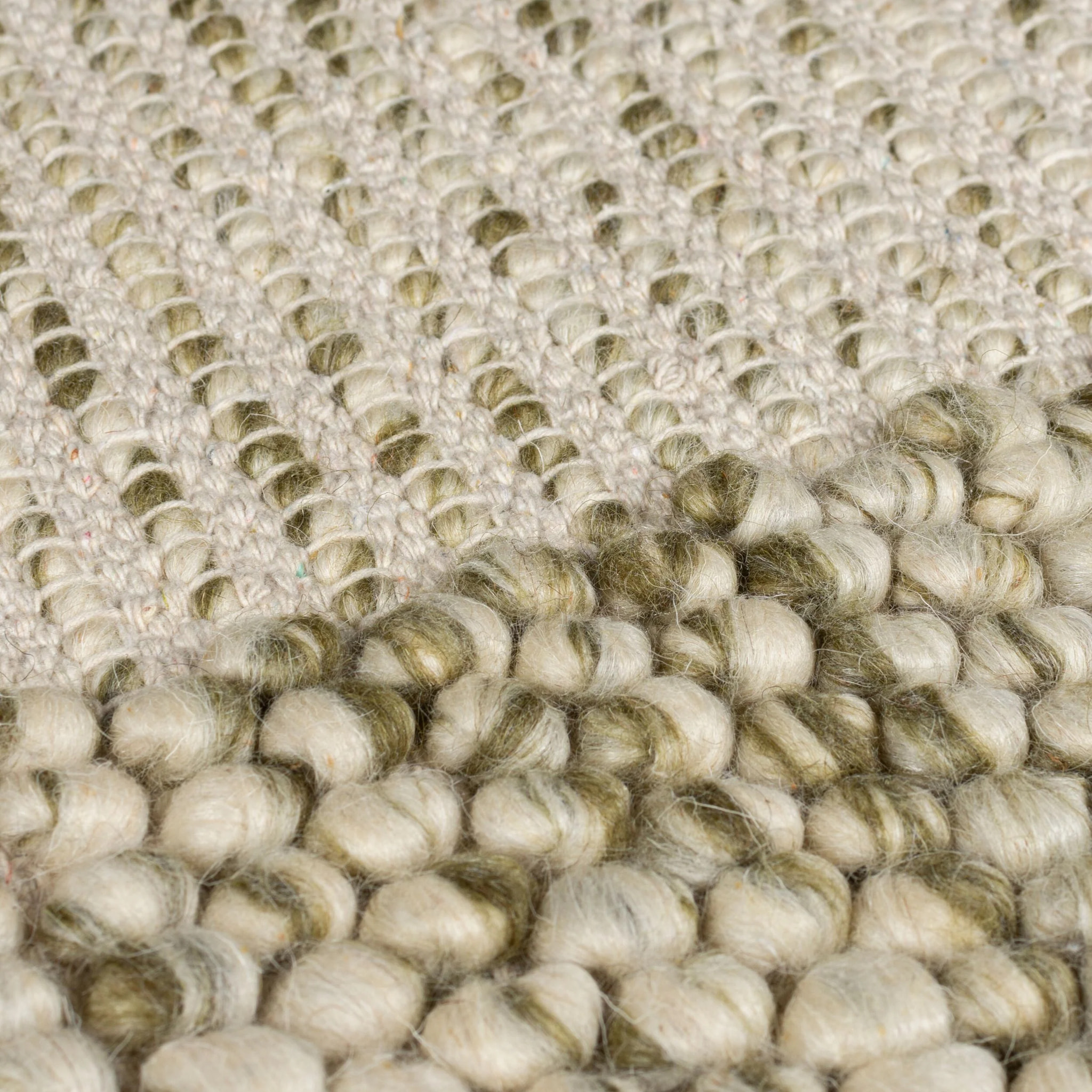Tapis en laine à bordure BOBBLE