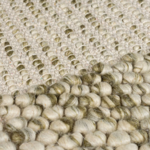 Tapis en laine à bordure BOBBLE