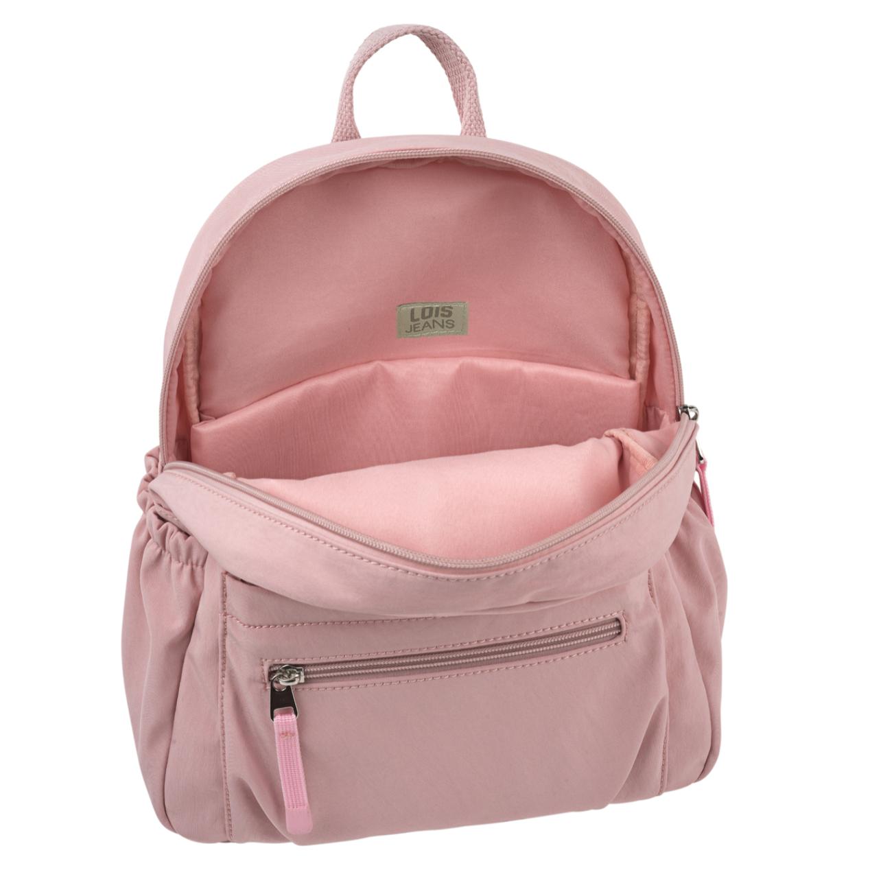 Bolso Mochila Mujer Lois Pyramid Rosa