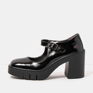 Zapatos 1984 NAPPA SHINNY BLACK/BERNA color Black