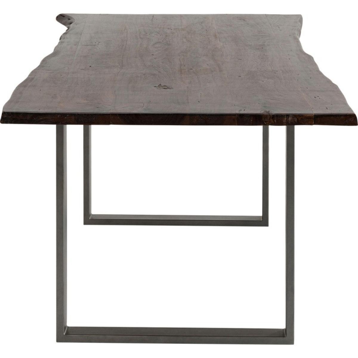 Table Harmony noyer acier Kare Design