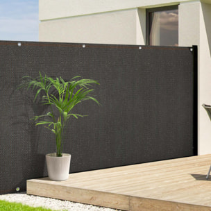 Brise vue occultant 1.8x10 m 90 gr/m² gris