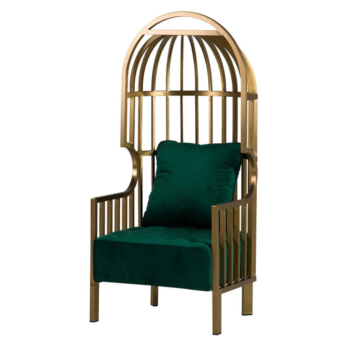 Butaca Acero Inoxidable Velvet Charleston 68x68x150 Cm
