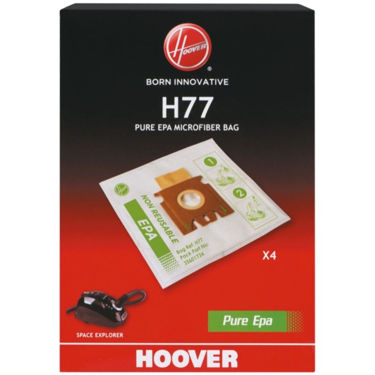 Sac aspirateur HOOVER H77 PureEpa