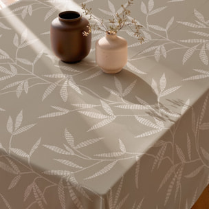Nappe imprimée anti-tâches NORI BEIGE
