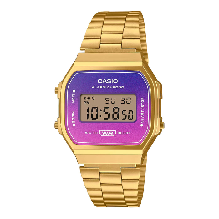 Reloj Casio A168WERG-2A Unisex Digital Cuarzo con Correa de Acero inoxidable