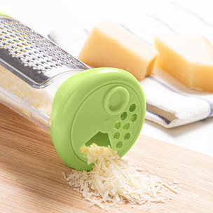 Râpe avec récipient et couvercle de distributeur 3 en 1 Cheezy InnovaGoods