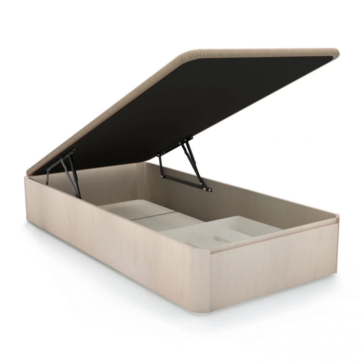 Canapé con zapatero 90x190 cm en artic Luxury Plus 3D Artic