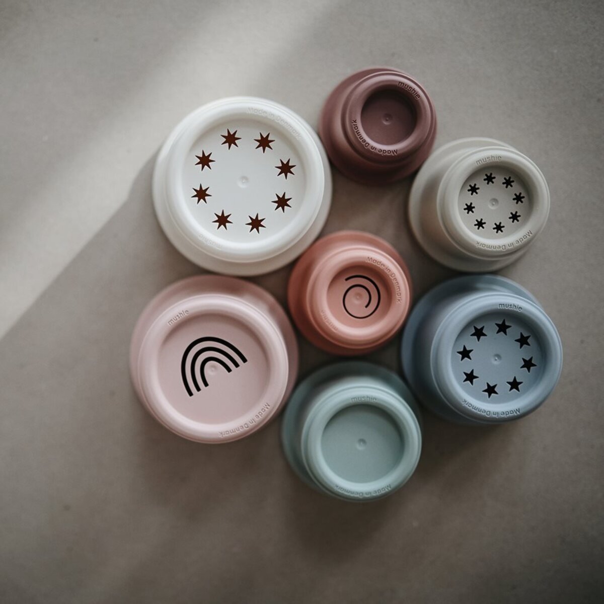 Mushie Cubos Apilables Solid