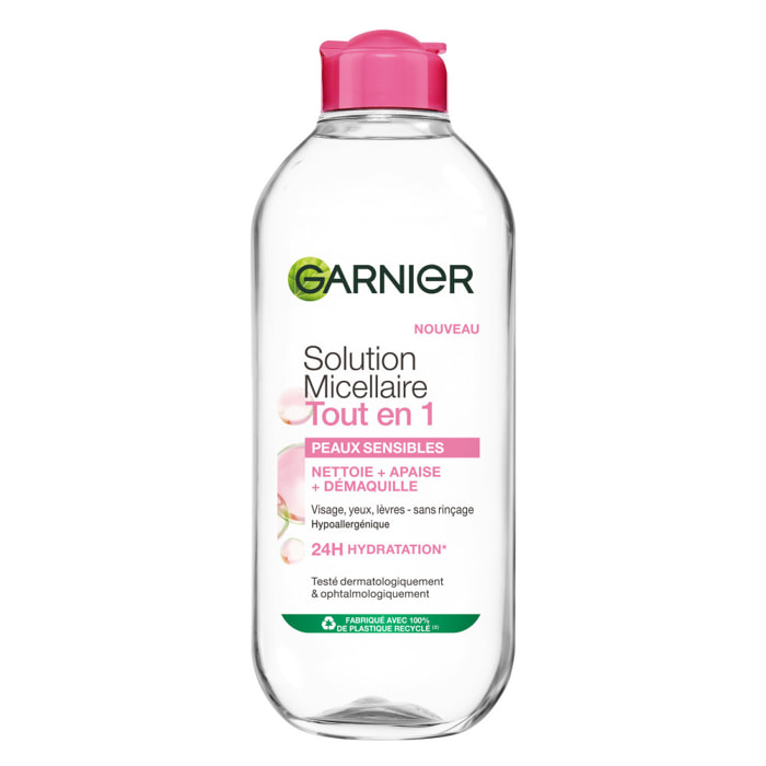 Lot de 6 - Garnier SkinActive Micellaire Tout en 1 Peaux Sensibles 400mL
