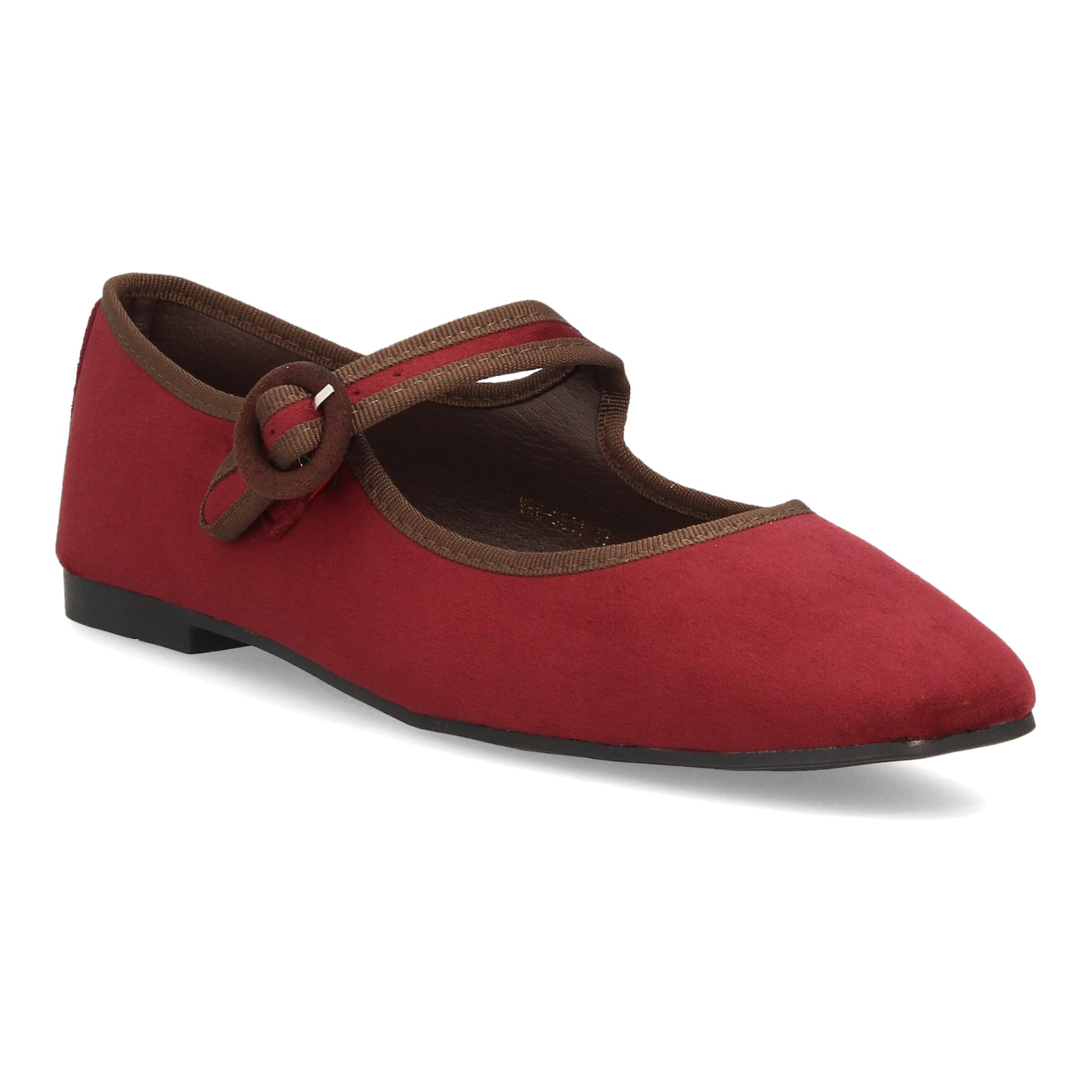 Bailarinas mujer con hebilla circular ajustable