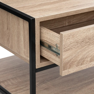 Table basse "Aliaj" effet chêne naturel