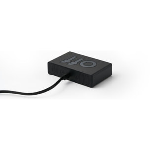 Réveil LEXON Flip Classic Rechargeable en USB-C Noir