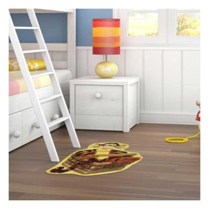 Tapis enfant 50x80 Lavable 30° TIGROU orange