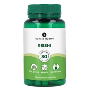 PLANETA HUERTO Reishi ECO 30 Cápsulas – Hongo Medicinal con Propiedades Inmunológicas y Antioxidantes