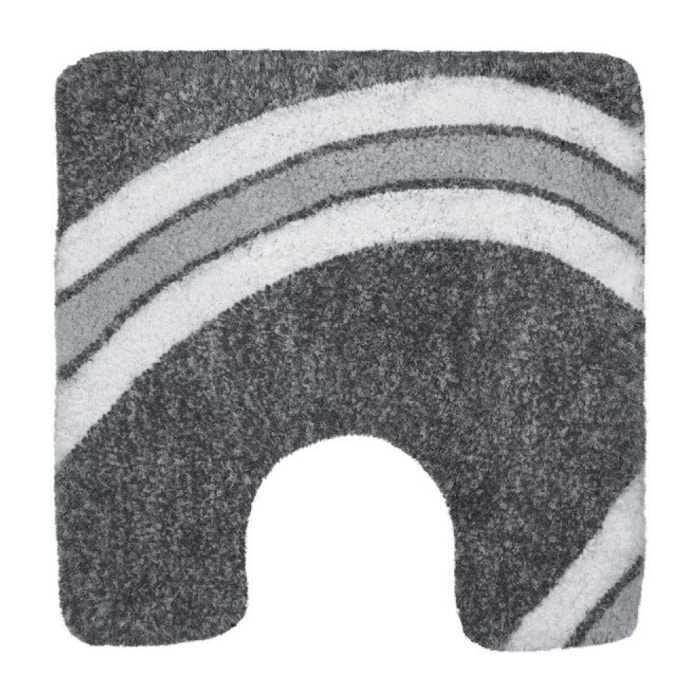 Tapis de bain Microfibre CURVE 55x55cm Gris Spirella