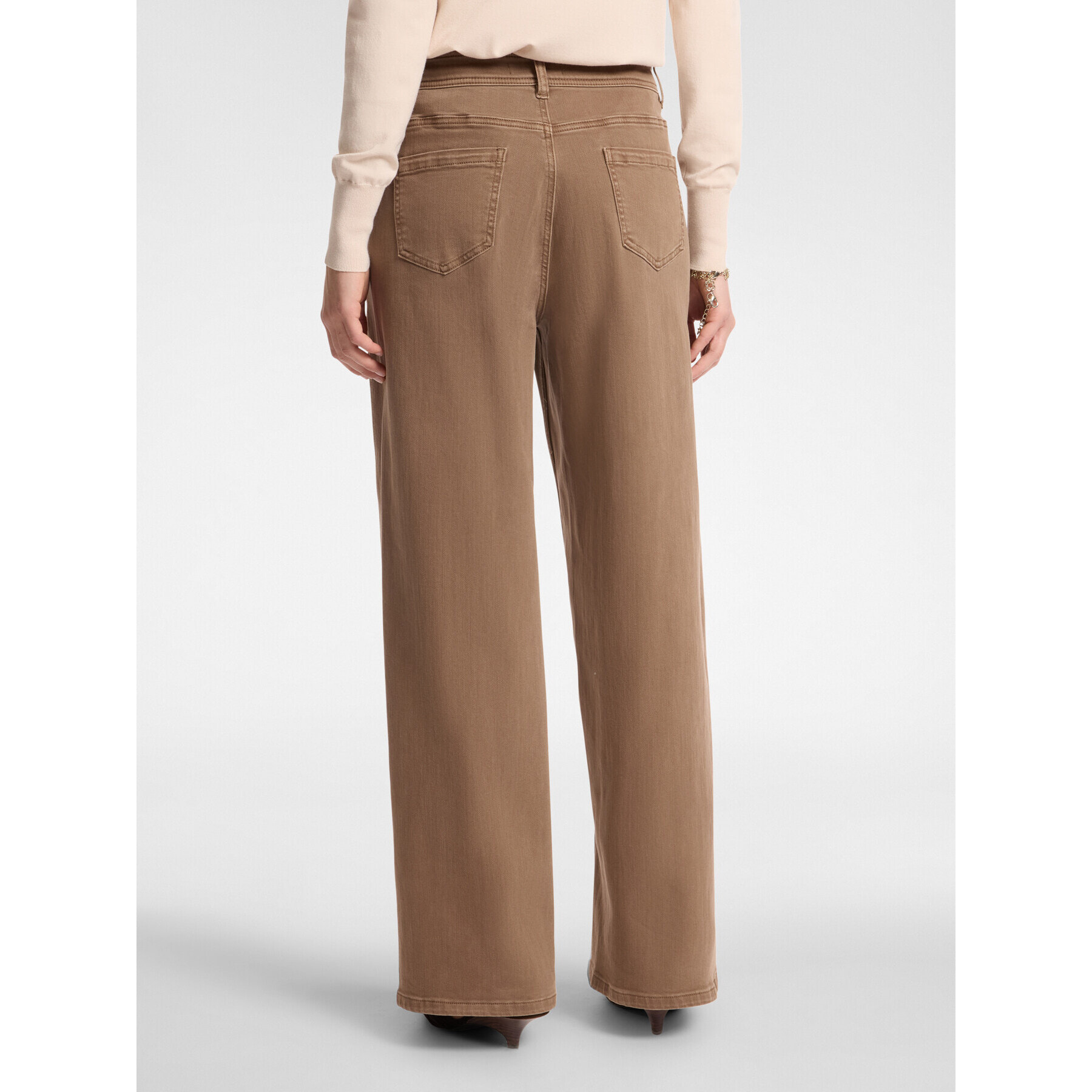 Elena Mirò - Pantalones anchos - Marrón